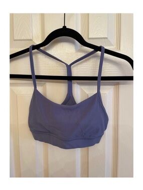 Lululemon Flow Y Bra nulu oasis blue size 4